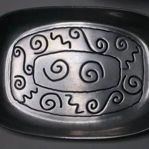 Wilton Armetale Dining Lot Pewter Pizzazz Bowl Tray Charger